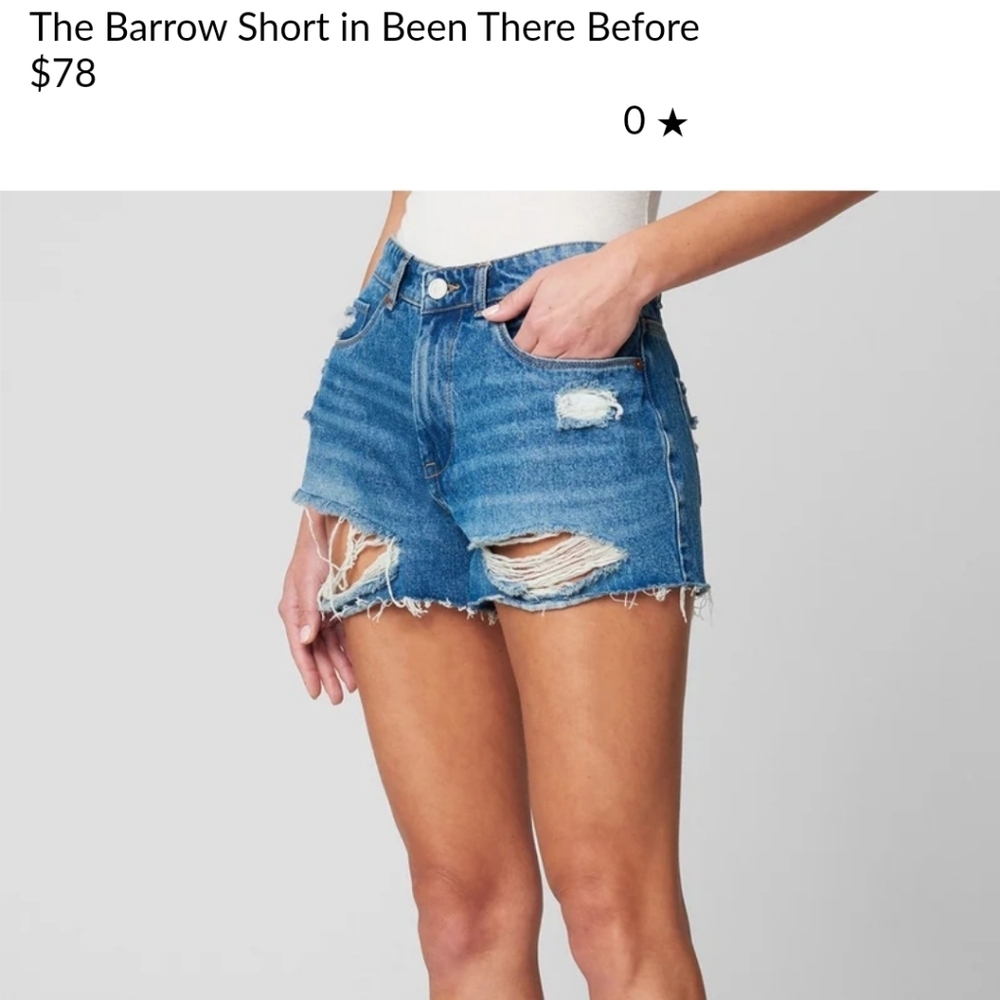 NWT Blanknyc Ripped High Waisted Short